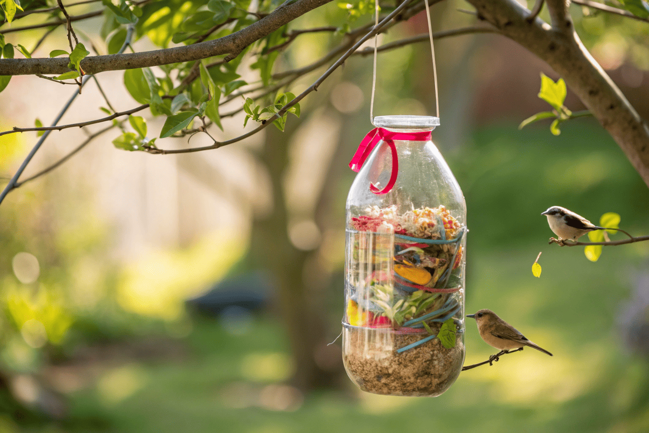 MAKE A BIRDS NEST MATERIAL FEEDER – FOR FREE