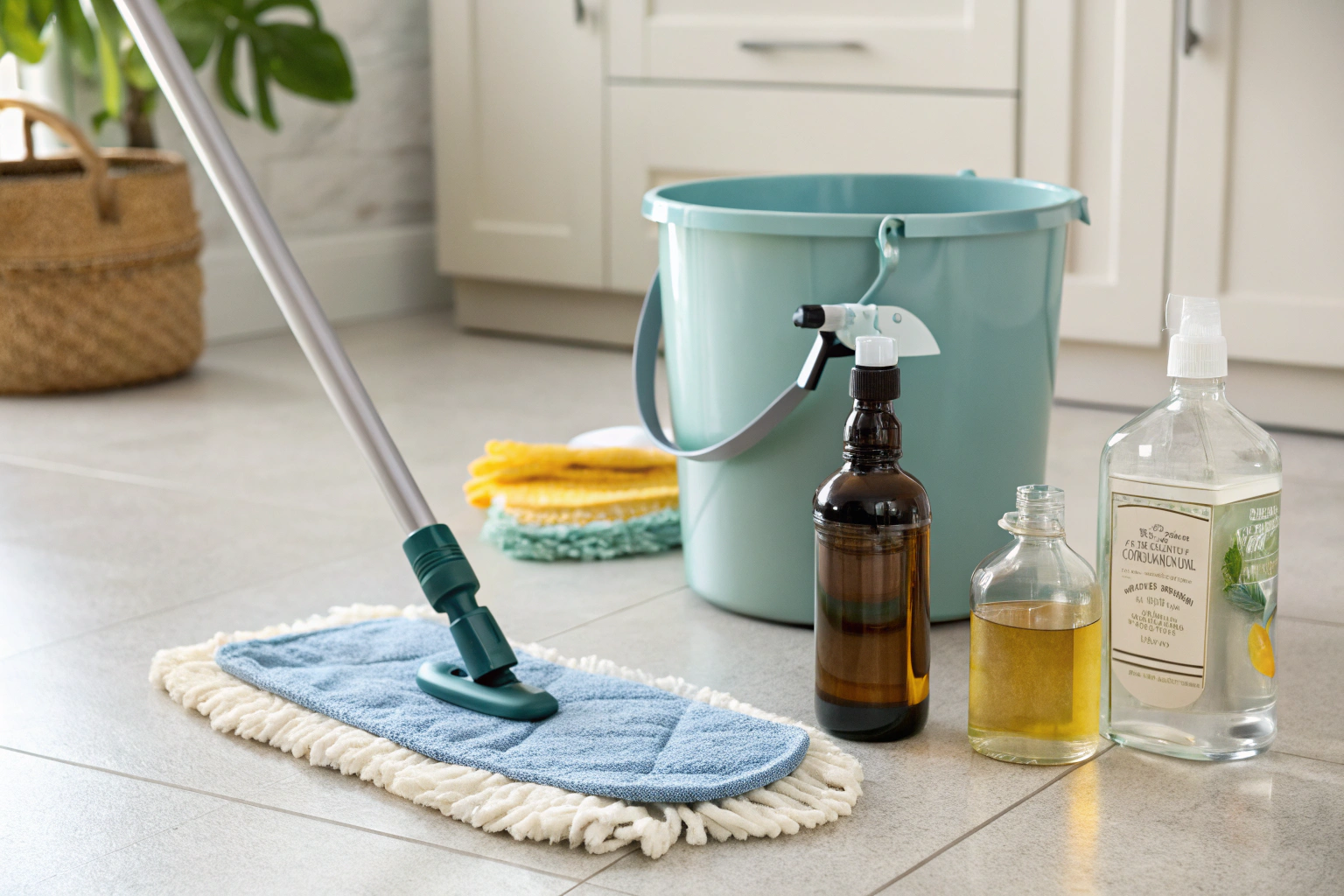 Diy floor cleaner for natural shine and safe floors